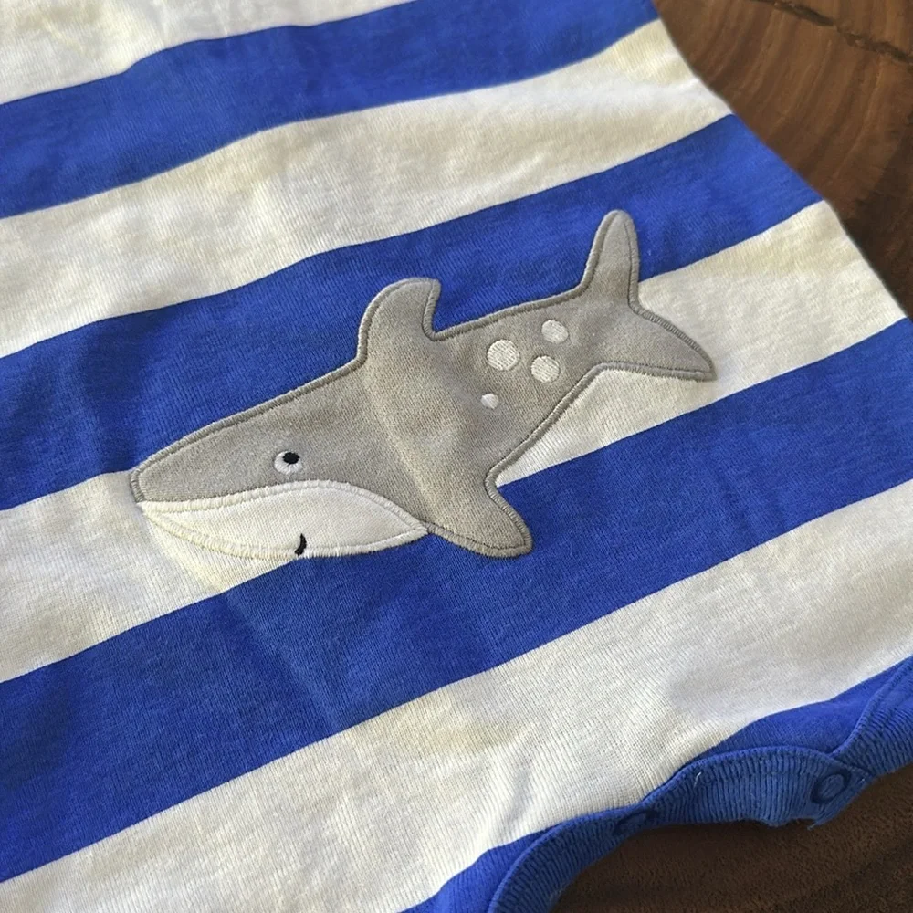 Carter’s snap front shark bodysuit